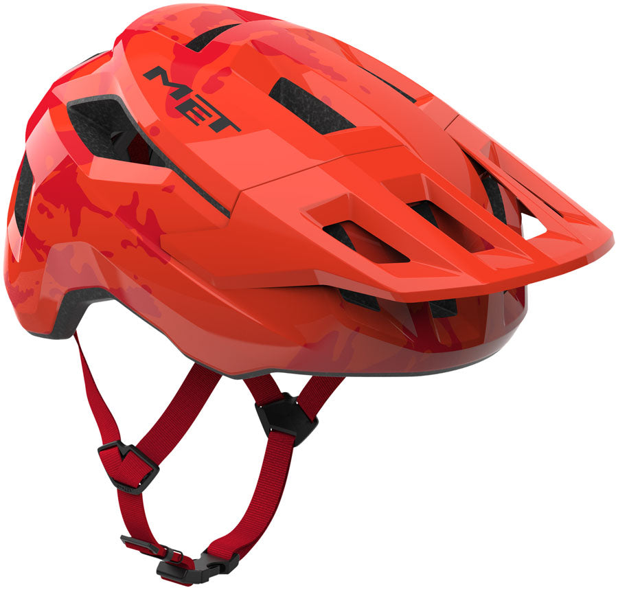 MET Shelter Youth Helmet - Red Glossy Universal