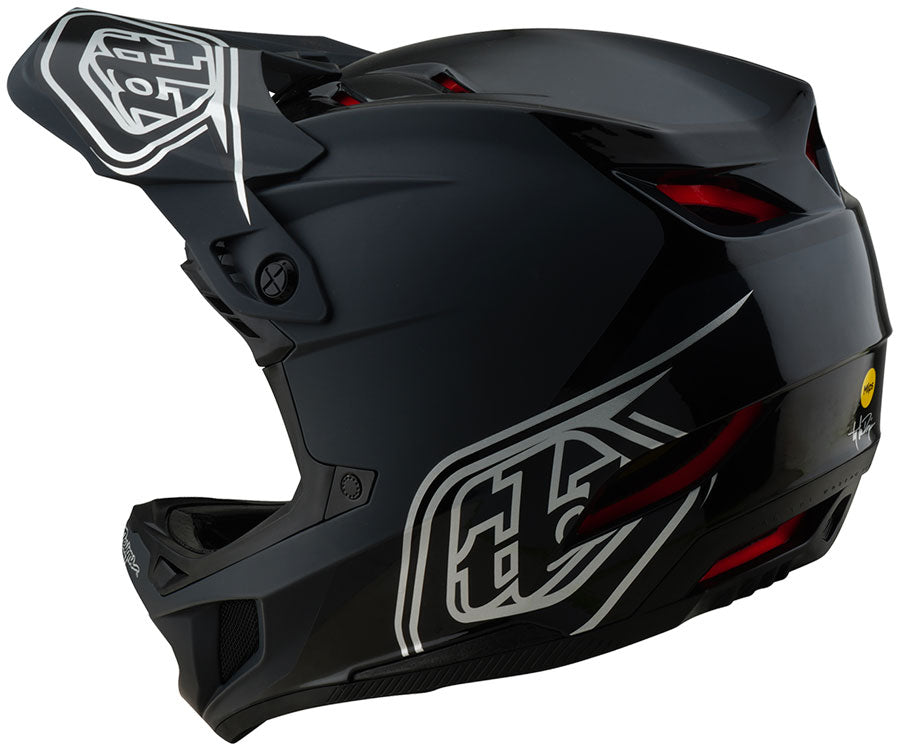 Troy Lee Designs D4 Polyacrylite Helmet – Shadow Black Large