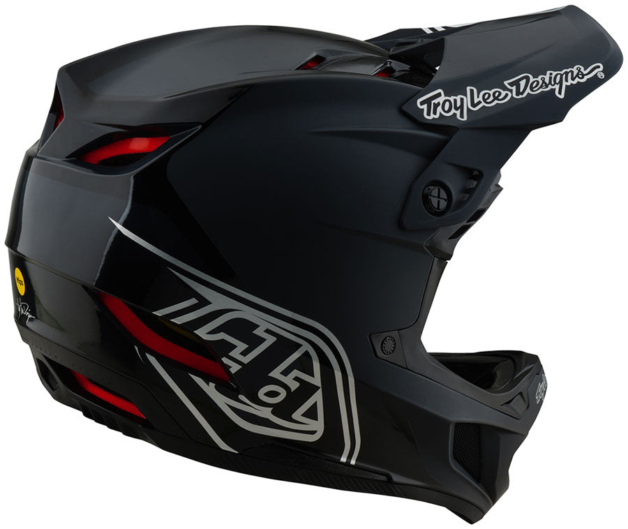 Troy Lee Designs D4 Polyacrylite Helmet – Shadow Black Medium