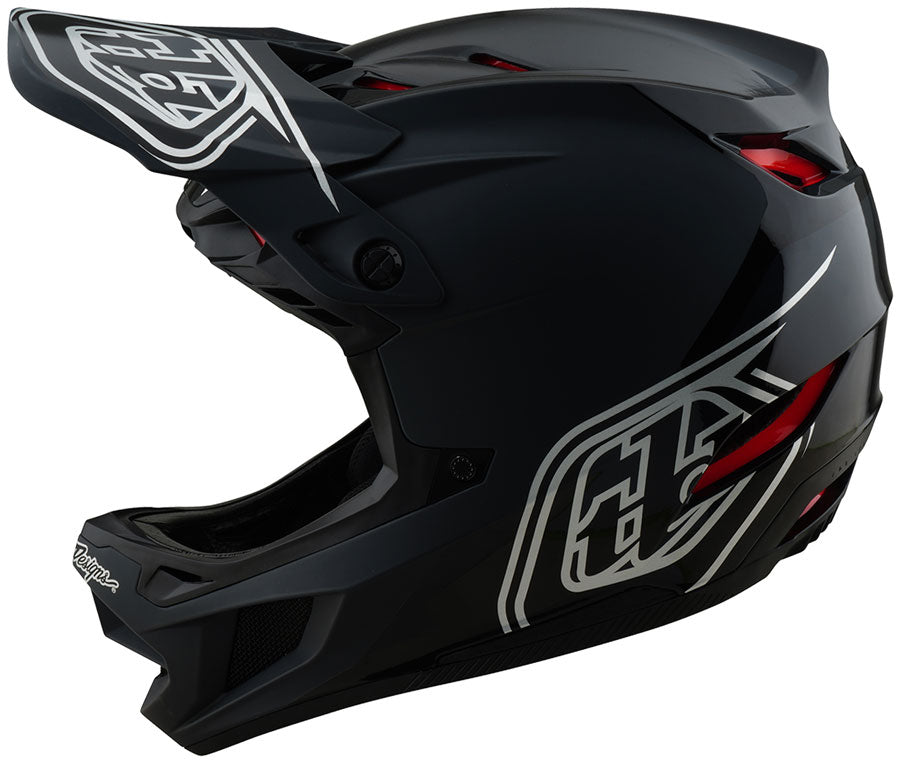 Troy Lee Designs D4 Polyacrylite Helmet – Shadow Black X-Small