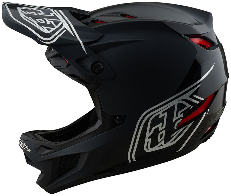 Troy Lee Designs D4 Polyacrylite Helmet – Shadow Black Small