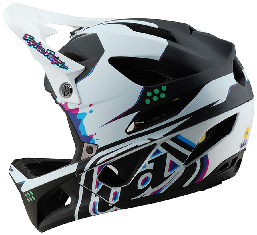 Troy Lee Designs Stage Helmet – Trooper White X-Large/2X-Large