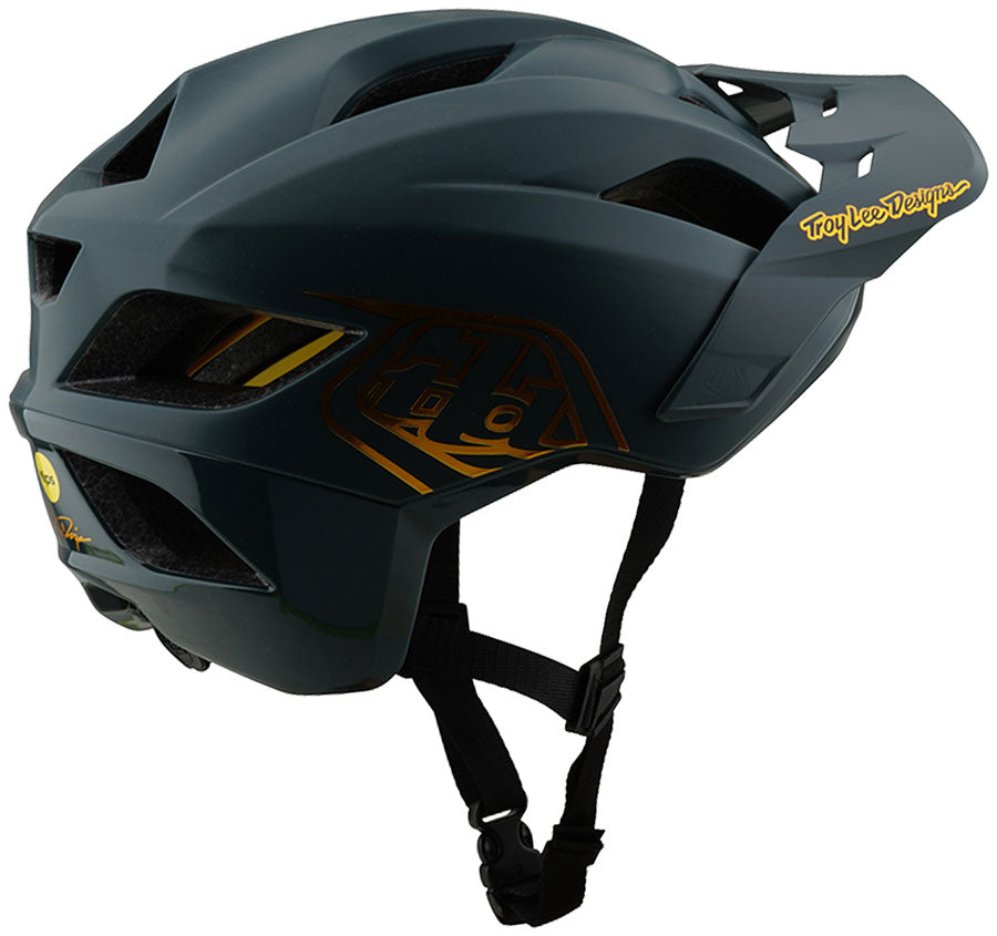 Troy Lee Designs Flowline Helmet – Point Gray/Gold X-Small/Small