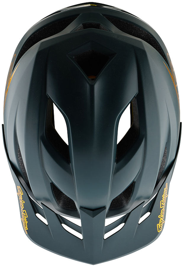 Troy Lee Designs Flowline Helmet – Point Gray/Gold X-Small/Small