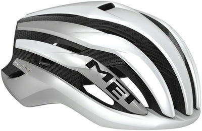 MET Trenta 3K Carbon MIPS Helmet - White/Silver Metallic Matte Large
