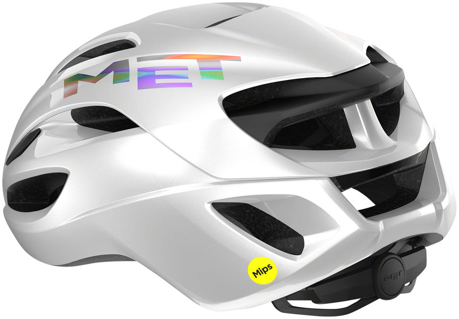 MET Rivale MIPS Helmet - White Holographic Glossy Medium