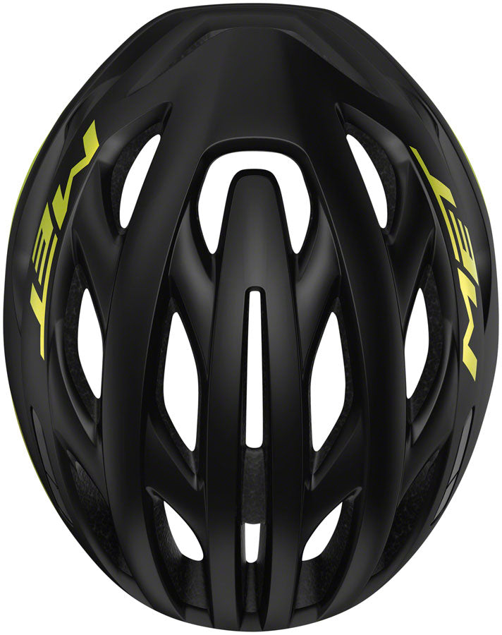MET Estro MIPS Helmet - Black/Lime Yellow Metallic Glossy Small