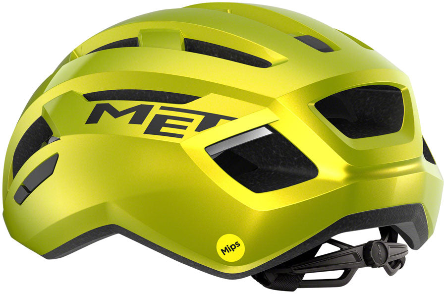 MET Vinci MIPS Helmet - Lime Yellow Metallic Glossy Small
