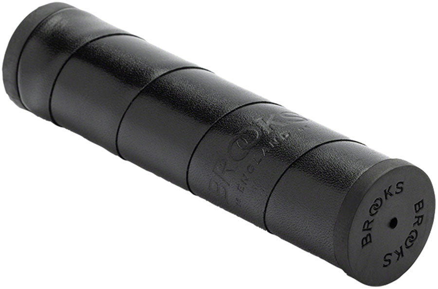 Brooks Willow Leather Grips - Black 130/130mm