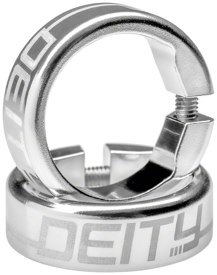 DEITY Grip Clamps - Silver
