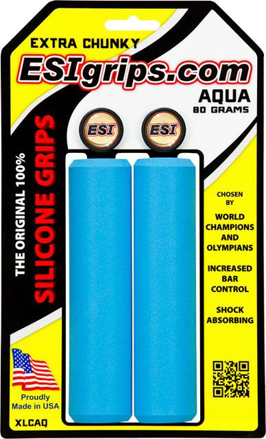 ESI Extra Chunky Grips - Aqua - Open Box, New