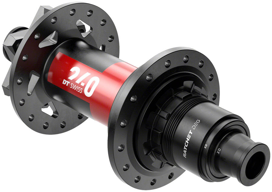 DT Swiss 240 DEG Rear Hub - 12 x 157mm, 6-Bolt, XD, Black/Red, 32H, 90pt