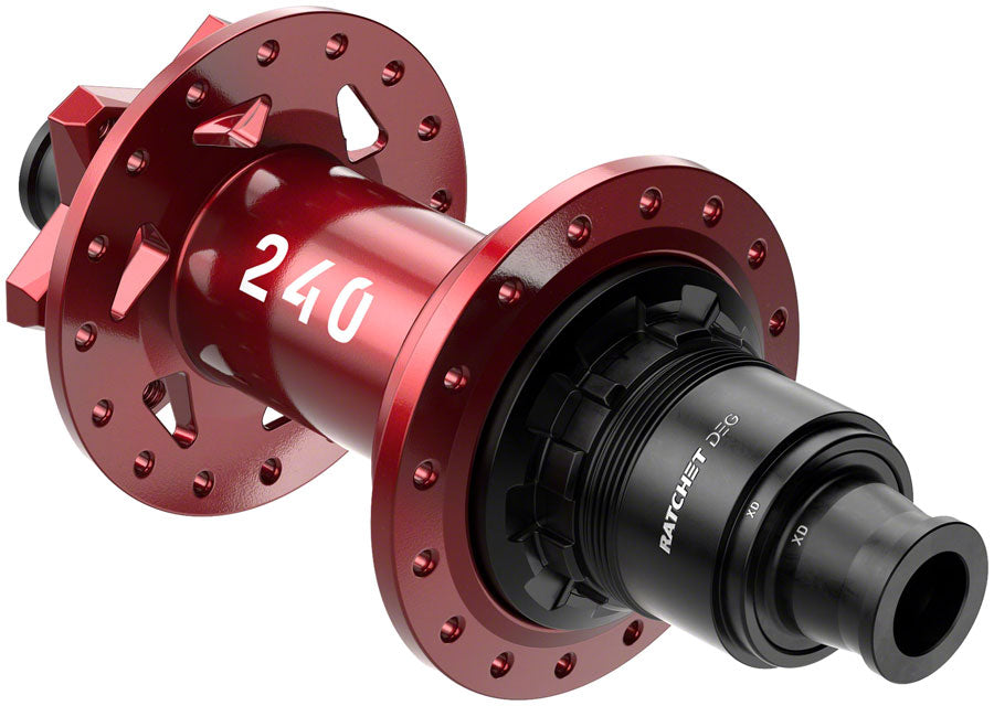DT Swiss 240 DEG Rear Hub - 12 x 148mm, 6-Bolt, XD, Limited Edition Red, 32H, 90pt