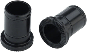 All-City Go-Devil Front Hub Conversion Caps: 12mm Thru Axle Black