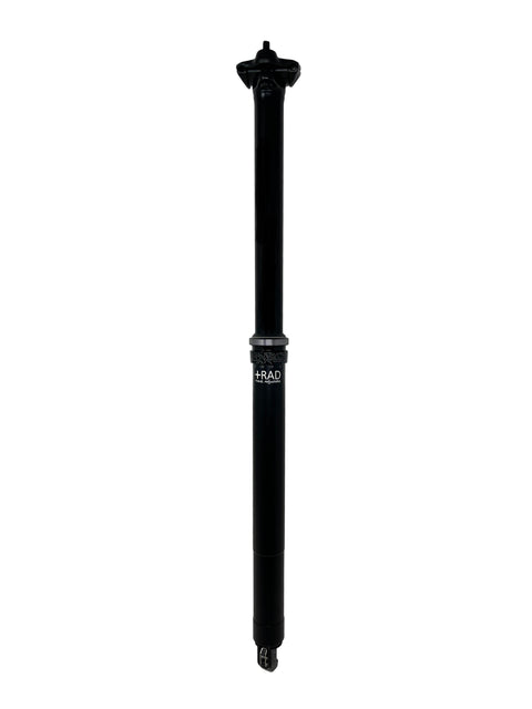 TranzX +RAD Adjustable Travel Dropper Seatpost 31.6mm 175-200mm Travel Black - Open Box, New