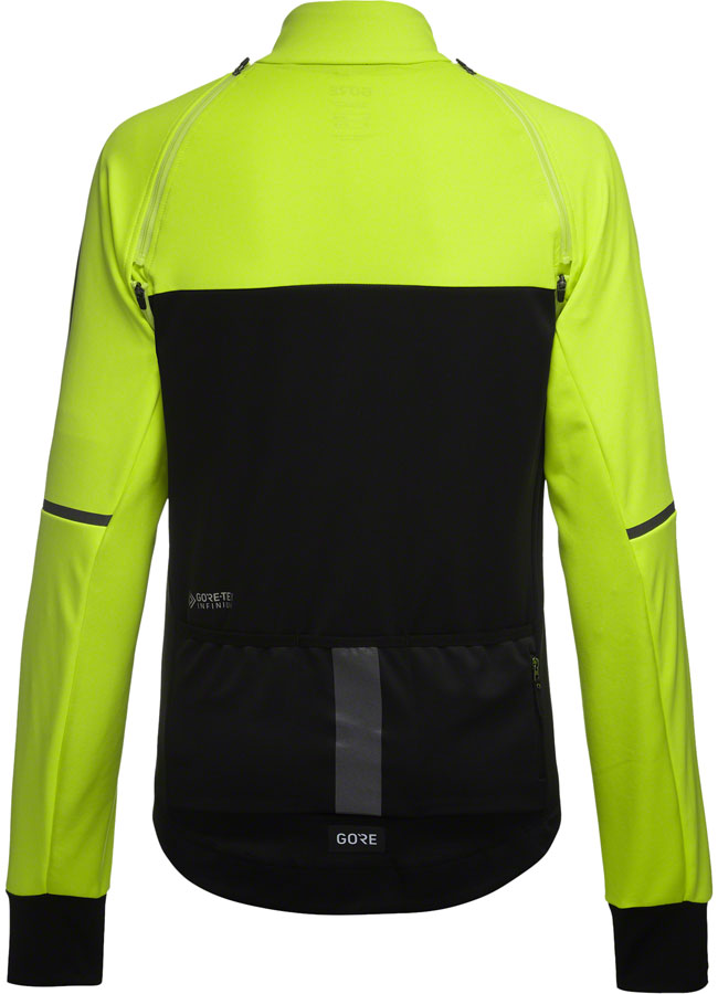 Gorewear Phantom Jacket - Black/Neon Yellow Womens Small