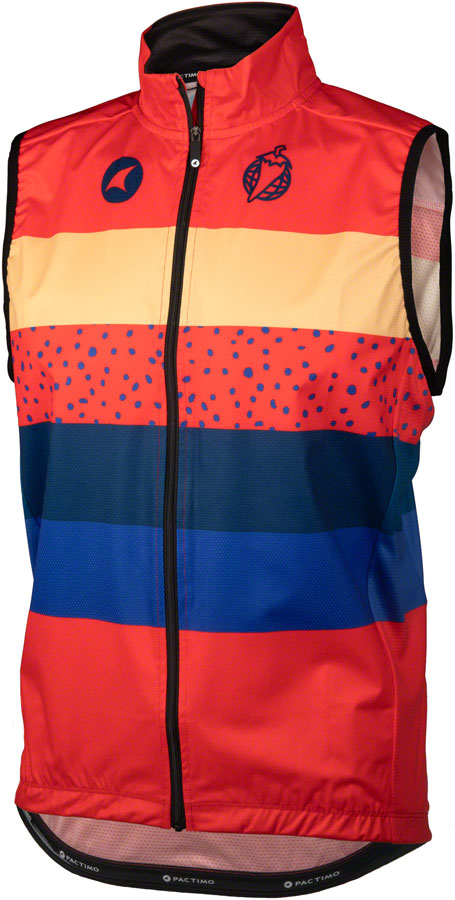 Salsa Team Polytone Mens Vest - Red w/ Stripes Large