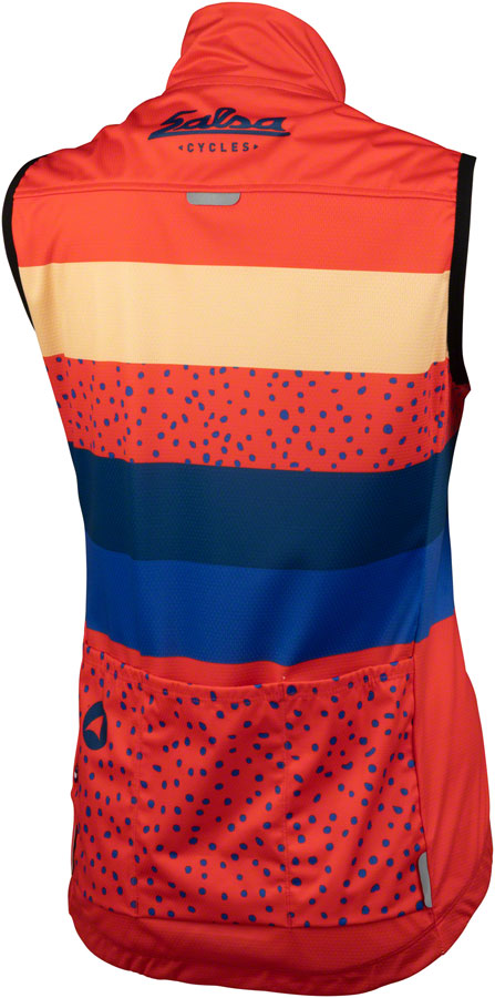 Salsa Team Polytone Womens Vest - Red w/ Stripes X-Large