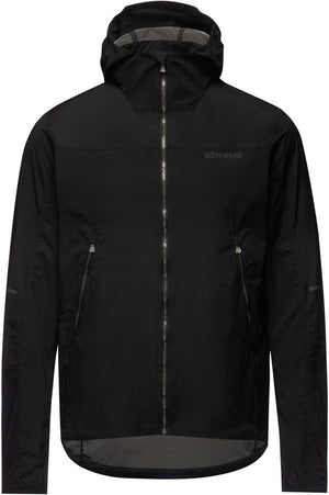 Gorewear Fernflow Hooded Windbreaker - Black Mens 2X-Large