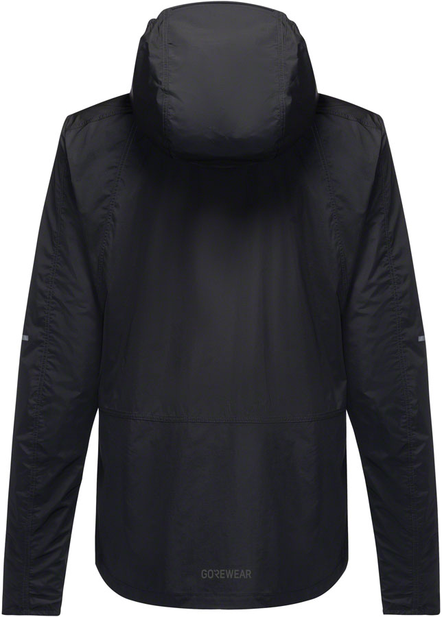 Gorewear Fernflow Hooded Windbreaker - Black Womens X-Small