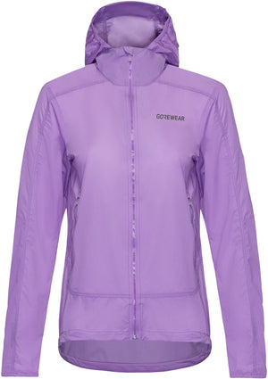 Gorewear Fernflow Hooded Windbreaker - Purple Womens X-Large