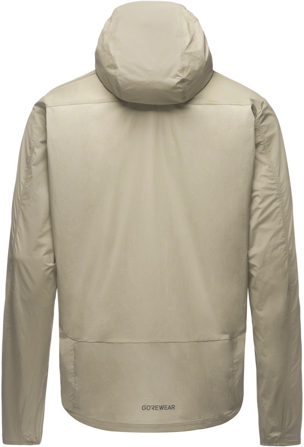 Gorewear Fernflow Hooded Windbreaker - Beige Mens Small