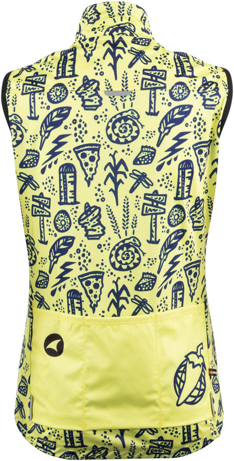 Salsa Womens Gravel Story Vest - Yellow Dark Blue Large