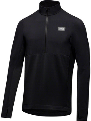 Gorewear Trail KPR Hybrid 1/2-Zip Jersey - Black Mens Medium