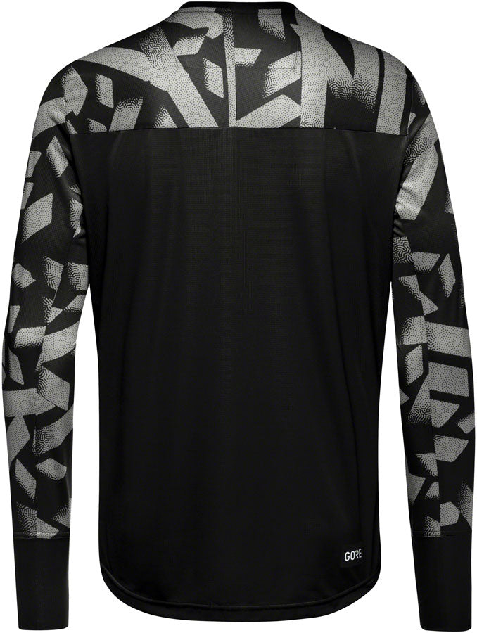 Gorewear Trail KPR Daily Long Sleeve Jersey - Black/Lab Gray Mens Small