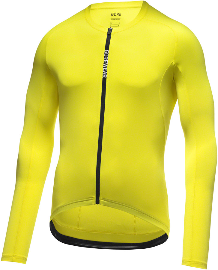 Gorewear Spinshift Long Sleeve Jersey - Neon Yellow Mens Medium