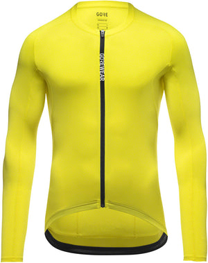 Gorewear Spinshift Long Sleeve Jersey - Neon Yellow Mens Medium