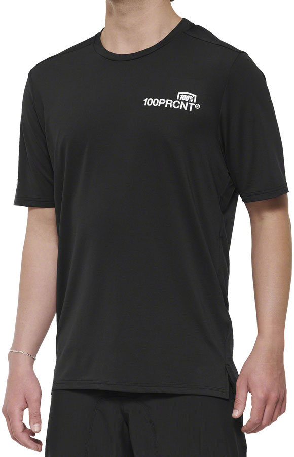 100% Airmatic Short Sleeve Jersey - Black Mens Small