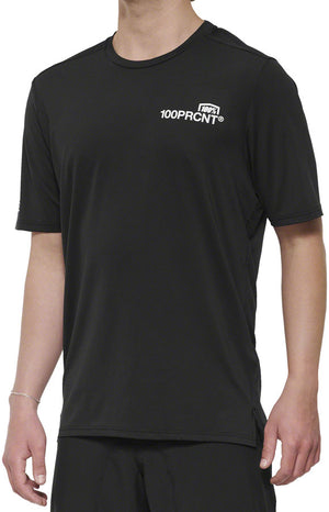 100% Airmatic Short Sleeve Jersey - Black Mens X-Large