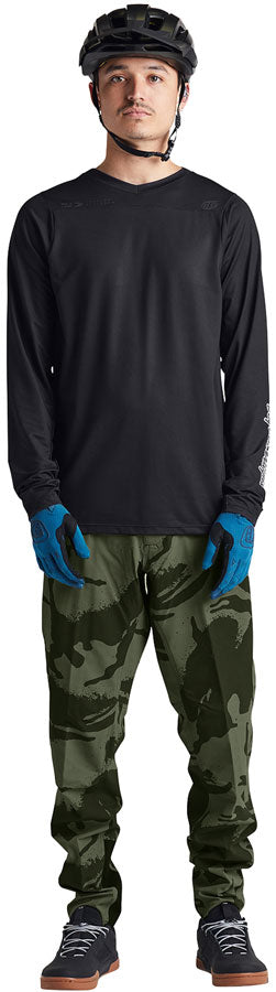 Troy Lee Designs Skyline Long Sleeve Jersey – Mono Black Medium