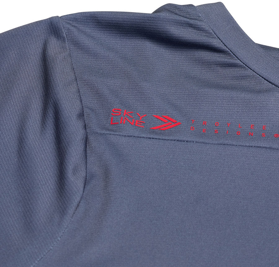 Troy Lee Designs Skyline Short Sleeve Jersey – Mono Steel Blue Medium
