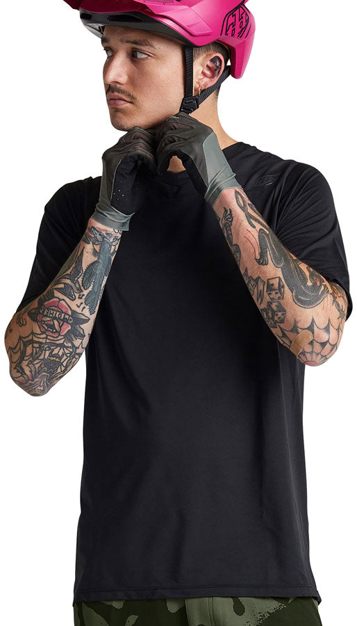 Troy Lee Designs Skyline Short Sleeve Jersey – Mono Black X-Large