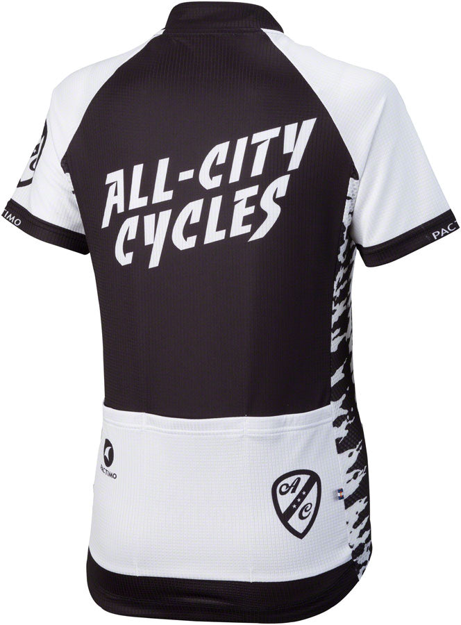 All-City Wangaaa! Jersey - Black/White Short Sleeve Womens Small