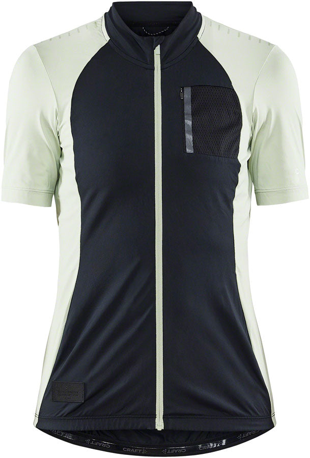 Craft ADV Offroad Jersey - Short Sleeve Black/Celadon Medium Womens