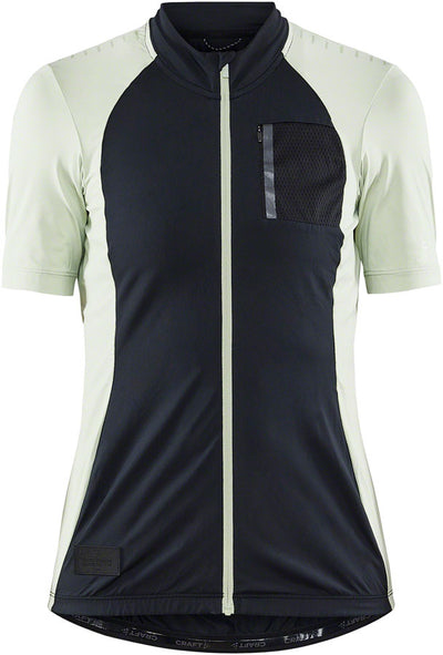 Craft ADV Offroad Jersey - Short Sleeve Black/Celadon Large Womens