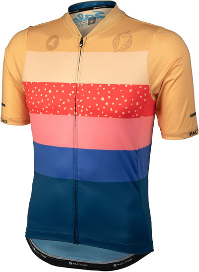 Salsa Team Polytone Mens Jersey - Goldenrod Dark Blue w/ Stripes X-Large