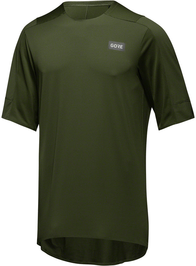 Gorewear Trail KPR Tech Jersey - Utility Green Mens Large
