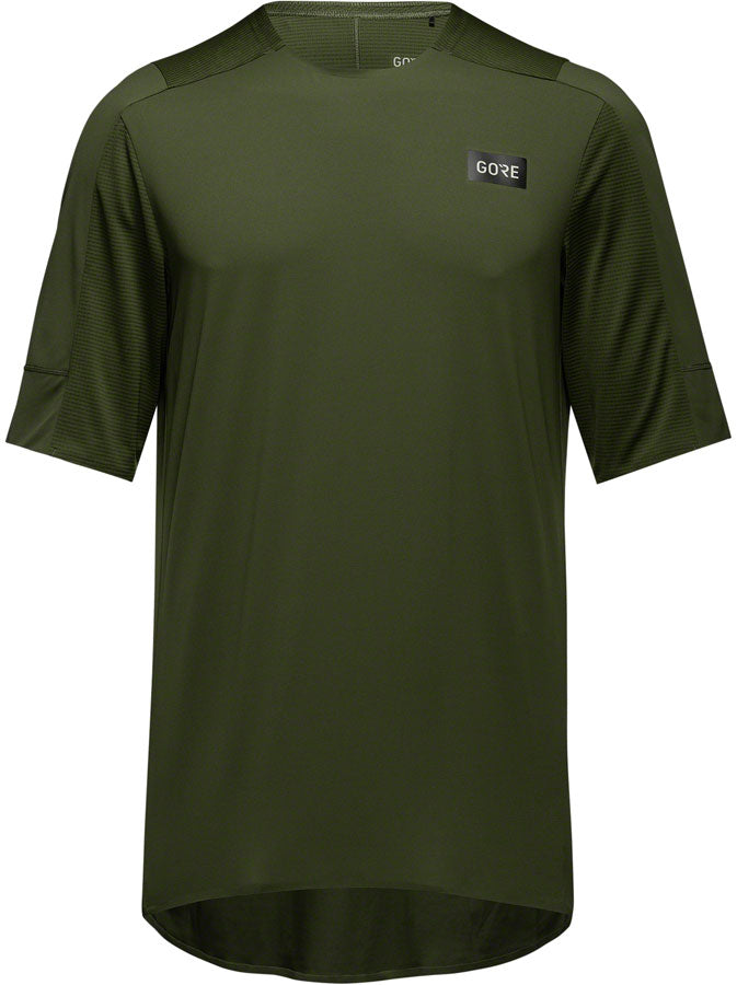Gorewear Trail KPR Tech Jersey - Utility Green Mens Small