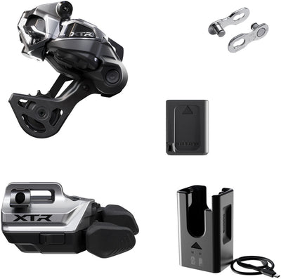 Shimano XTR M9250 Di2 Wireless Upgrade Kit - Includes M9250-GS Rear Derailleur M9250-IR I-SPEC EV Shifter Battery Charger Quick Link