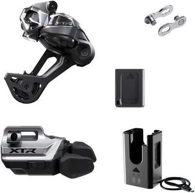 Shimano XTR M9250 Di2 Wireless Upgrade Kit - Includes M9250-SGS Rear Derailleur M9250-IR I-Spec EV Shifter Battery Charger Quick Link
