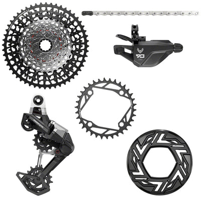 SRAM Eagle 90 Ebike Groupset -  No Crank 34T Clip-on Guard Chain XS-1275 10-52t Single Click Shifter Rear Derailleur