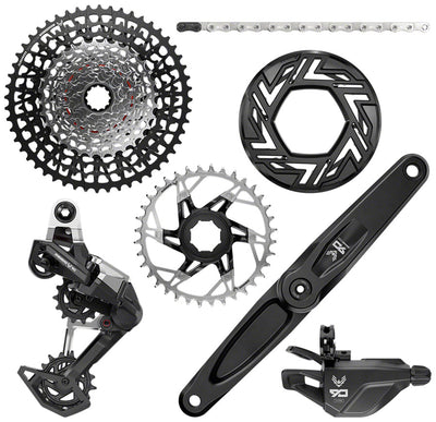 SRAM Eagle 90 Ebike Groupset -  165mm  Brose 36T Clip-on Guard Chain XS-1275 10-52t Single Click Shifter Rear Derailleur