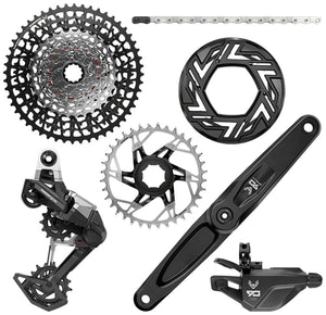 SRAM Eagle 90 Ebike Groupset -  170mm Brose 36T Clip-on Guard Chain XS-1275 10-52t Single Click Shifter Rear Derailleur