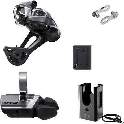 Shimano XTR M9250 Di2 Wireless Upgrade Kit - Includes M9250-SGS Rear Derailleur M9250-R  Shifter Battery Charger Quick Link
