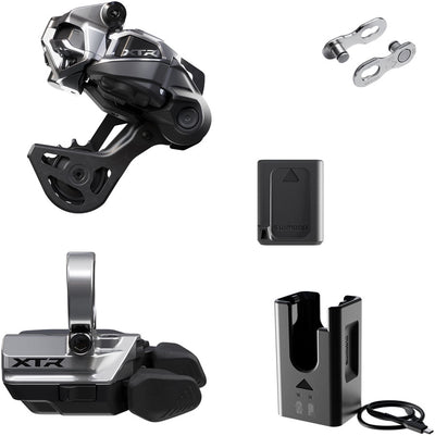 Shimano XTR M9250 Di2 Wireless Upgrade Kit - Includes M9250-GS Rear Derailleur M9250-R  Shifter Battery Charger Quick Link