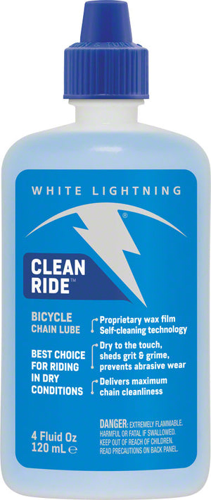 White Lightning Clean Ride Bike Chain Wax Lube - 4oz Drip